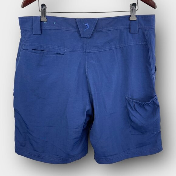 Reel Legends Quick-Dry Nylon Cargo Fishing Shorts 36 Mesh Lined Pockets - Picture 2 of 12